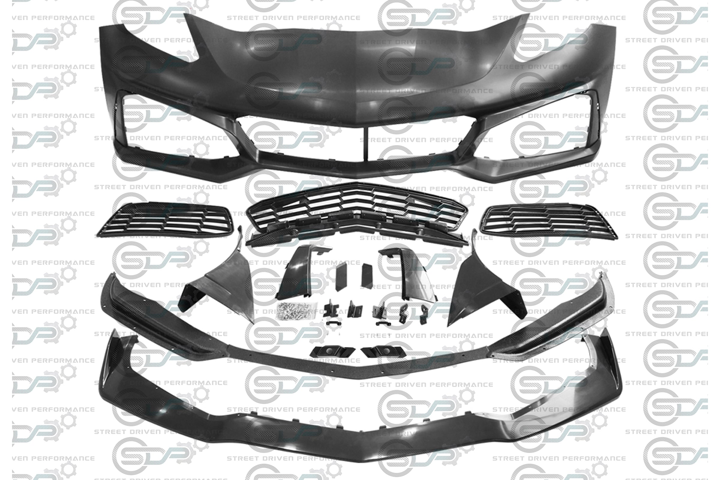 2014-2019 C7 Corvette - "ZR1 Conversion" Front Bumper Complete Kit